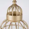 Modern Bird Cage Shaped Plant Flower Stand Bathroom Storage Tower Gold Bookcase