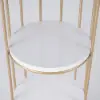 Modern Bird Cage Shaped Plant Flower Stand Bathroom Storage Tower Gold Bookcase