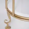 Modern Bird Cage Shaped Plant Flower Stand Bathroom Storage Tower Gold Bookcase
