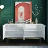 Picture of Twixer 1500mm White Sideboard Buffet with Doors Accent Cabinet with Storage 4 doors