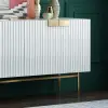 Picture of Twixer 1500mm White Sideboard Buffet with Doors Accent Cabinet with Storage 4 doors