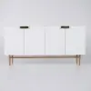 Picture of Twixer 1500mm White Sideboard Buffet with Doors Accent Cabinet with Storage 4 doors
