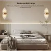 Striaged Gold Glass Wall Sconce Metal Vanity Wall Light for Bathroom