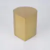 Modern Metal Side Table in Water Drop Design End Table in Brushed Gold Single Piece