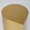 Modern Metal Side Table in Water Drop Design End Table in Brushed Gold Single Piece