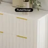 1200 mm Fluted White 6-Drawer Dresser