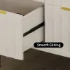 1200 mm Fluted White 6-Drawer Dresser