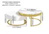 Nesnesis Modern Round Sintered Stone Nesting Wood Coffee Table with Drawers in White