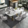 Modern Light Grey Velvet Dining Chair with Wooden Legs, 2 Pieces