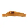 2-Piece Orange Faux Leather Upholstered L-Shaped Sectional Sofa