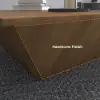 Modern 100 cm Square Walnut Wood Coffee Table with Drawer