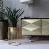 Picture of 400mm Modern Flower Stand Gold Plant Stand for Indoors Modern Flower Stand in Small