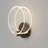Modern Circle Wall Light Single Bedside Wall Light Acrylic & Metal