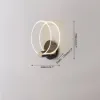 Modern Circle Wall Light Single Bedside Wall Light Acrylic & Metal