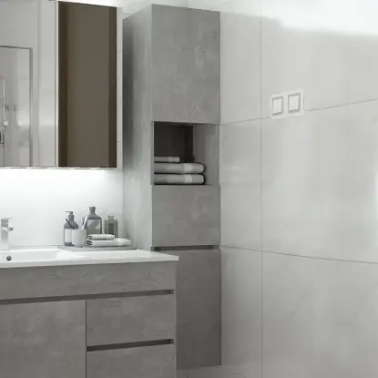 Modern Bathroom Cabinet with Drawers Wall Mounted Bathroom Cabinet with Doors with Shelf