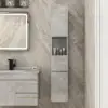 Modern Bathroom Cabinet with Drawers Wall Mounted Bathroom Cabinet with Doors with Shelf