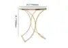 Modern Luxurious Round White Marble Stone Side Table X-Base End Table in Gold