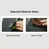 900mm Floating Bathroom Vanity Faux Marble with Single Ceramic Sink Black