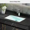 900mm Floating Bathroom Vanity Faux Marble with Single Ceramic Sink Black