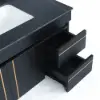 900mm Floating Bathroom Vanity Faux Marble with Single Ceramic Sink Black