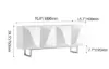 Modern 180 cm Glossy White Wood Sideboard with Cabinets & Adjustable Shelves – Buffet Kitchen Cabinet
