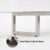 Modern 180 cm Glossy White Wood Sideboard with Cabinets & Adjustable Shelves – Buffet Kitchen Cabinet