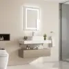Modena 998 mm Floating Single Bathroom Vanity with Sink, Sintered Stone Top
