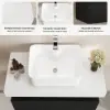 Modena 90 cm Floating Single Bathroom Vanity with Sink, Sintered Stone Top