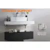 Modena 90 cm Floating Single Bathroom Vanity with Sink, Sintered Stone Top