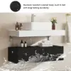 Modena 90 cm Floating Single Bathroom Vanity with Sink, Sintered Stone Top