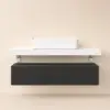 Modena 90 cm Floating Single Bathroom Vanity with Sink, Sintered Stone Top