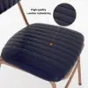 Modern Black Faux Leather Upholstered Dining Chair, 2 Pieces
