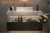 Modena 100 cm Floating Single Bathroom Vanity with Sink, Sintered Stone Top – Black