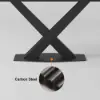 1800mm Modern Expandable Grey Sintered Stone Dining Table with Leaf X-Base 4-6 Person