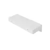 1000mm Modern White Floating Desk with Drawers Wall Mounted Desk in Pine Wood Frame