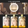 Modern Extendable Make-up Vanity with 5 Drawers, Stool & LED Mirror