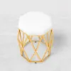 Modern Extendable Make-up Vanity with 5 Drawers, Stool & LED Mirror
