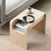 Modern 610 mm Natural Multi-Purpose End Table with Magazine Rack