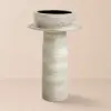 Picture of Kaolin Clay Pedestal Basin Washbowl without Waste & Tap Outdoor and Indoor