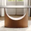 Halven 71" Modern Sintered Stone Dining Table with Stainless Base Seats 6-8 People
