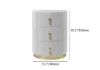 Sintered Stone Top 3-Drawer Round Velvet Bedside Table – Nightstand Gray Nightstand