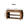 Shoe Storage Entryway Bench Wooden Shoe Rack in Brown (820mm)