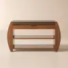 Shoe Storage Entryway Bench Wooden Shoe Rack in Brown (820mm)