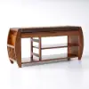 Large Shoe Storage Entryway Bench Bamboo Shoe Rack in Brown (1020mm)