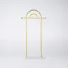 1700mm Modern Freestanding Rail Cloth Rack with Marble Base