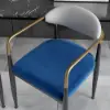 Otrast Series Set of 2 Modern Dining Chairs Upholstered in White and Blue