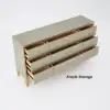 Picture of 1600 mm Contemporary 9-Drawer Champagne Bedroom Dresser for Storage in Gold