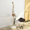 Picture of 1700mm Hallway Metal Round Hooks Coat Stand with Umbrella Stand Base-Gold