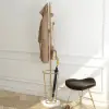 Picture of 1700mm Hallway Metal Round Hooks Coat Stand with Umbrella Stand Base-Gold