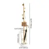 Picture of 1700mm Hallway Metal Round Hooks Coat Stand with Umbrella Stand Base-Gold